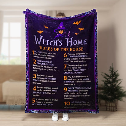 Witch CLA21100926F Sherpa Fleece Blanket