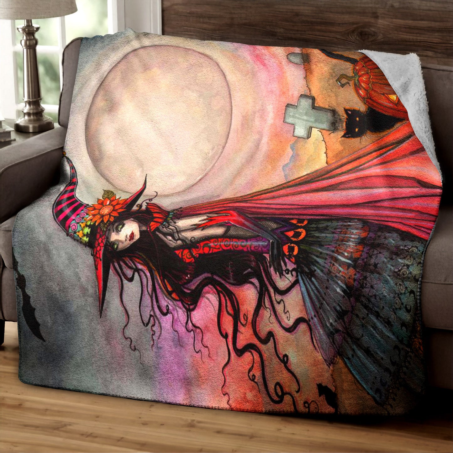 Witch HM040946TT Sherpa Fleece Blanket