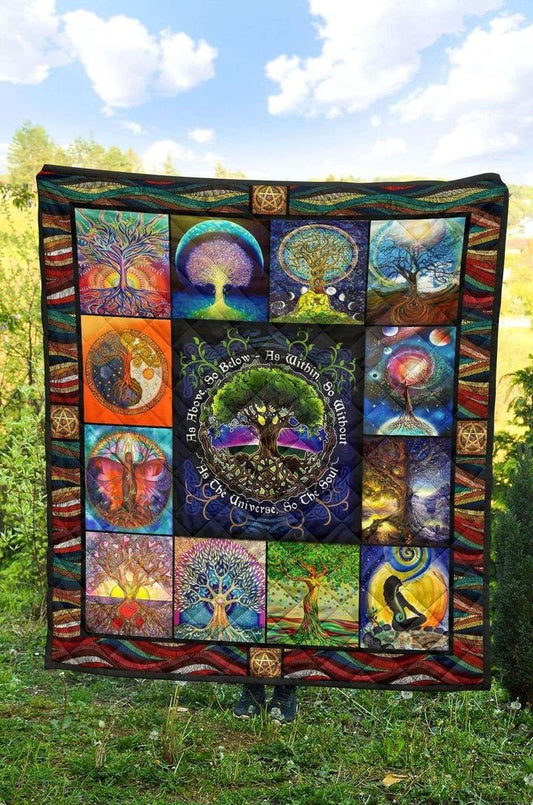 Witchcraft Tree Of Life CLA0211063Q Quilt Blanket