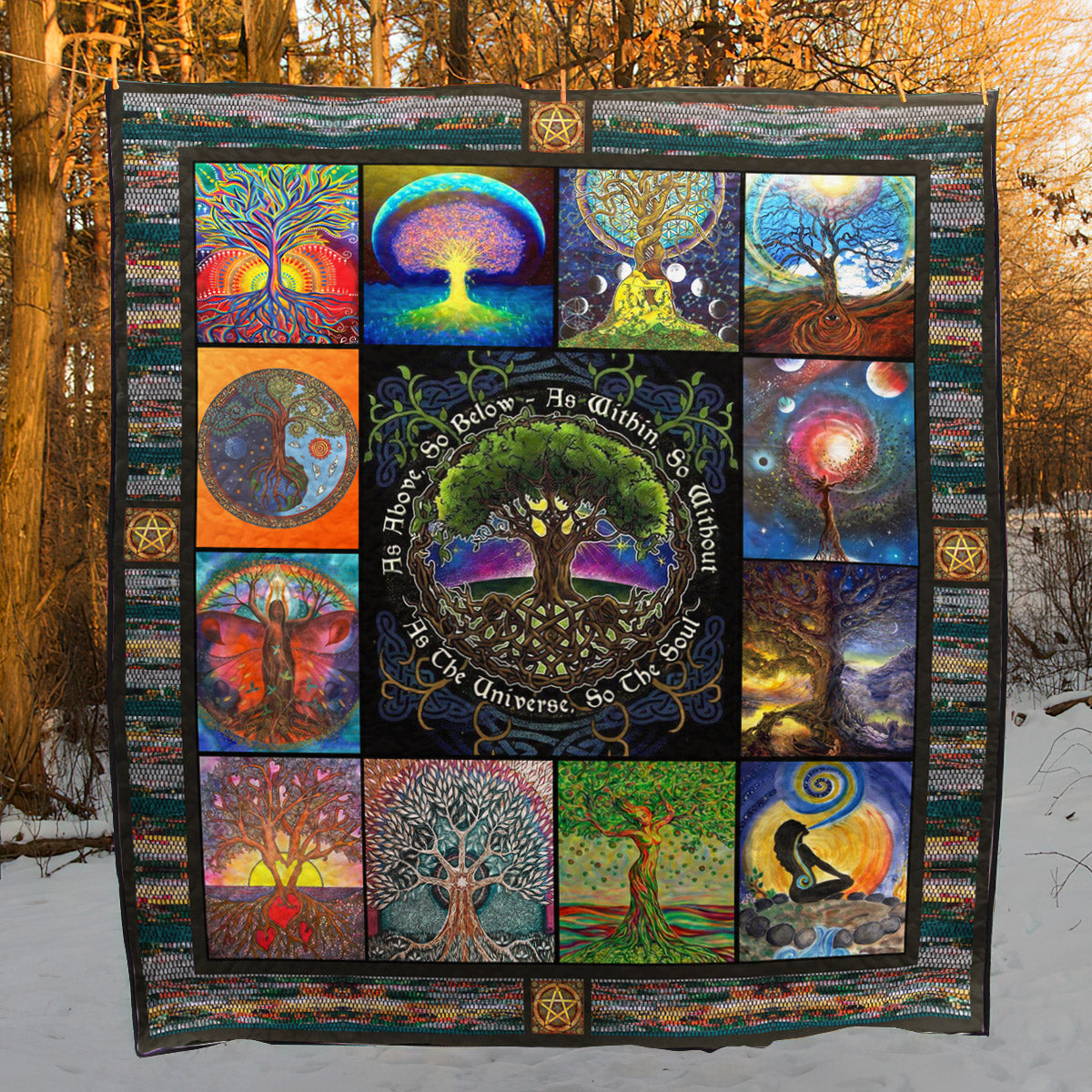 Witchcraft Tree Of Life CLA0211063Q Quilt Blanket