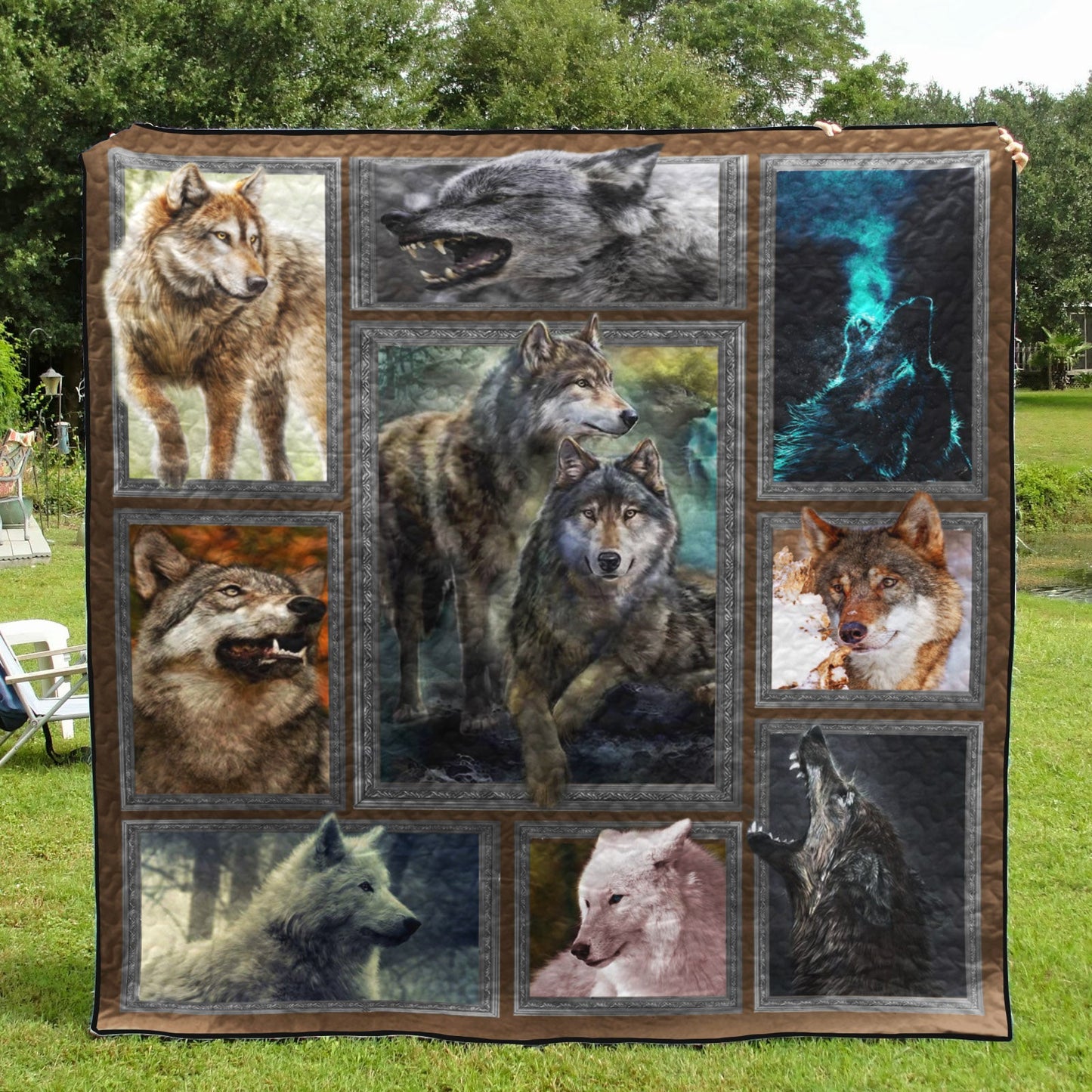 Wolf CLA0810523Q Quilt Blanket