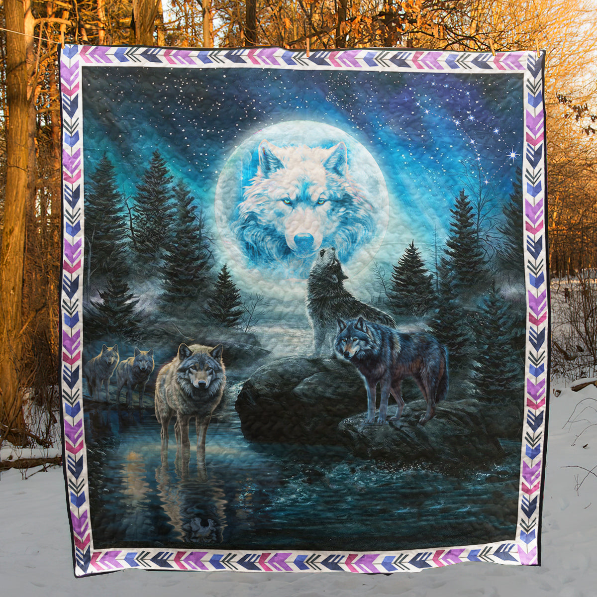Wolf CLA1510495Q Art Quilt