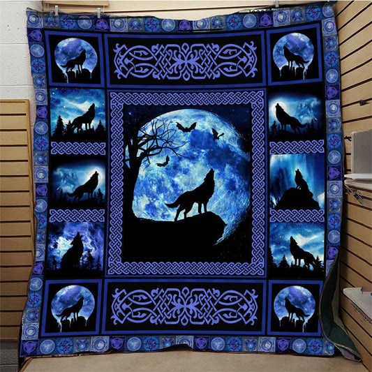 Wolf Celtic Quilt Blanket CLH291001