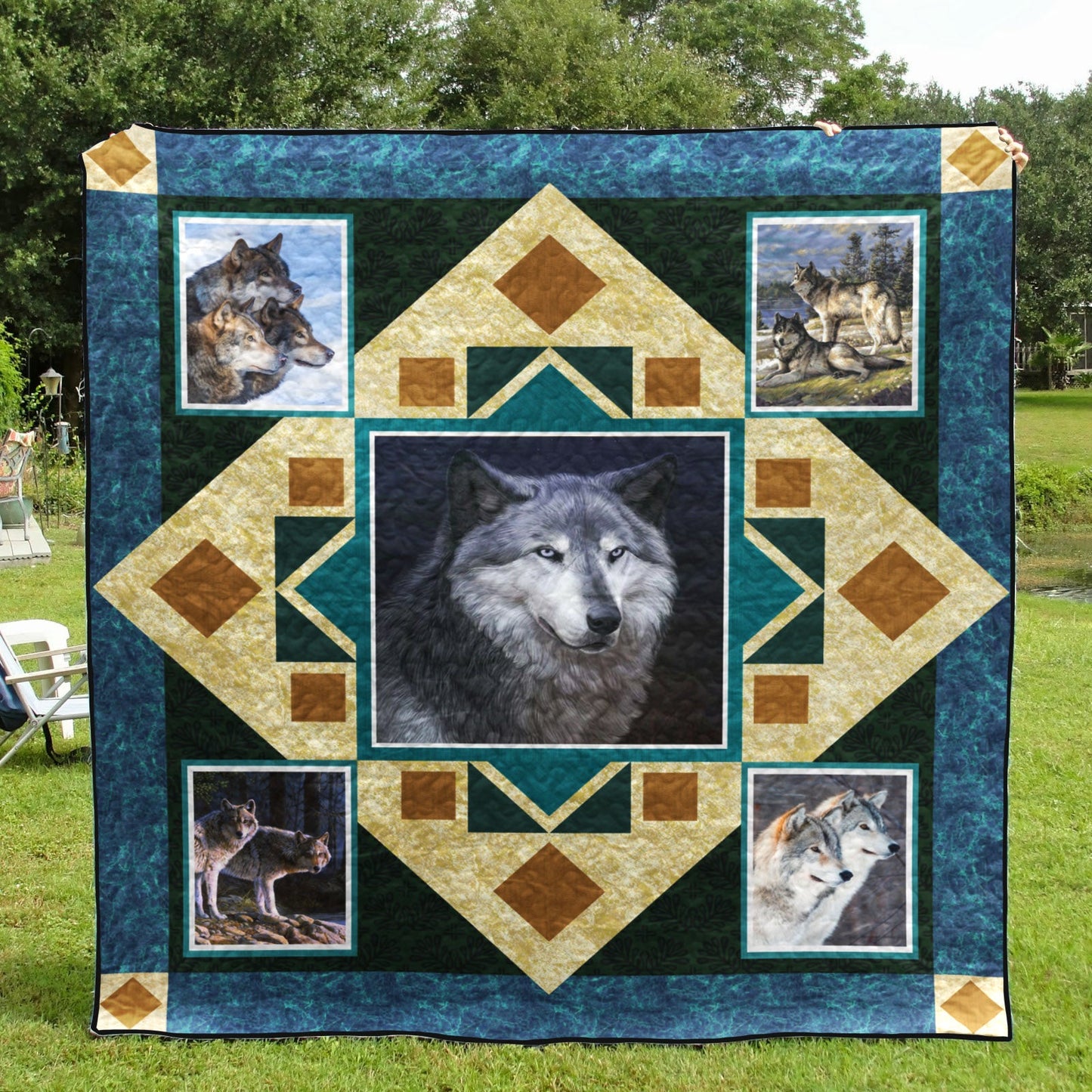 Wolf HT80026 Quilt Blanket