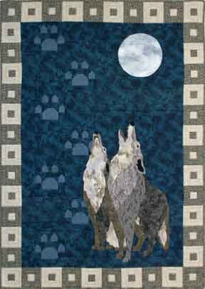 Wolf Moon Song CLA1110519Q Quilt Blanket