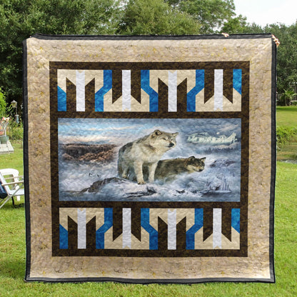 Wolf Panel CLA08110992Q Quilt Blanket