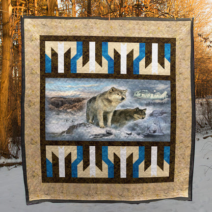 Wolf Panel CLA08110992Q Quilt Blanket