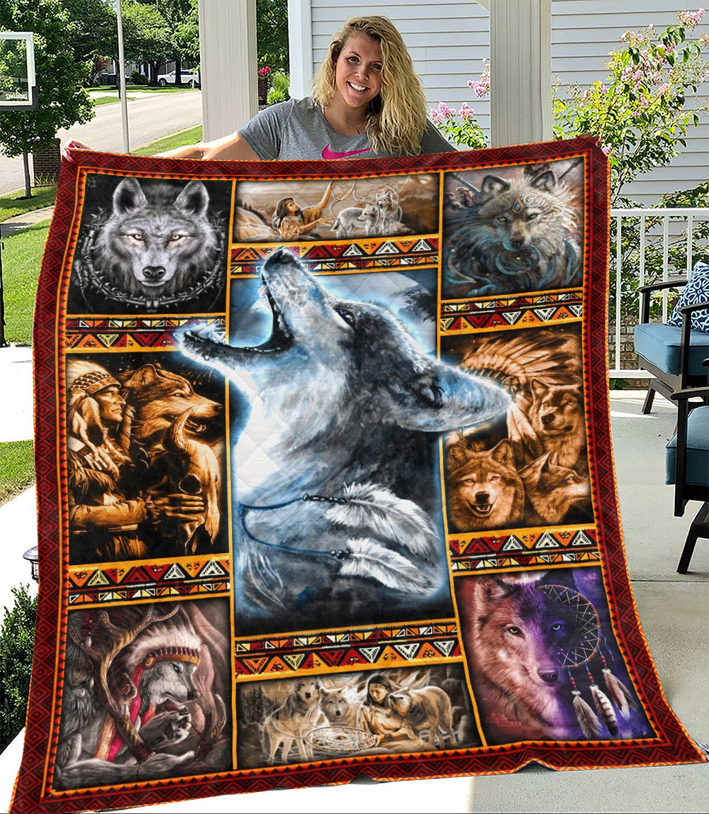 Wolf Quilt Blanket TM051101