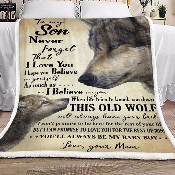 Wolf To My Son Your Mom CL16110744MDF Sherpa Fleece Blanket