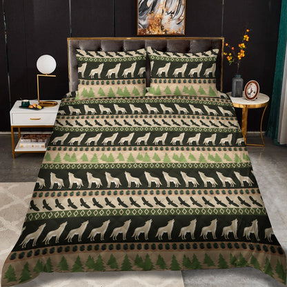 Wolf And Eagle CLM1710405B Quilt Bedding Set