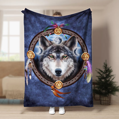 Wolf BL260912F Sherpa Fleece Blanket