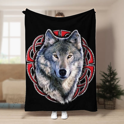 Wolf BL290861F Sherpa Fleece Blanket