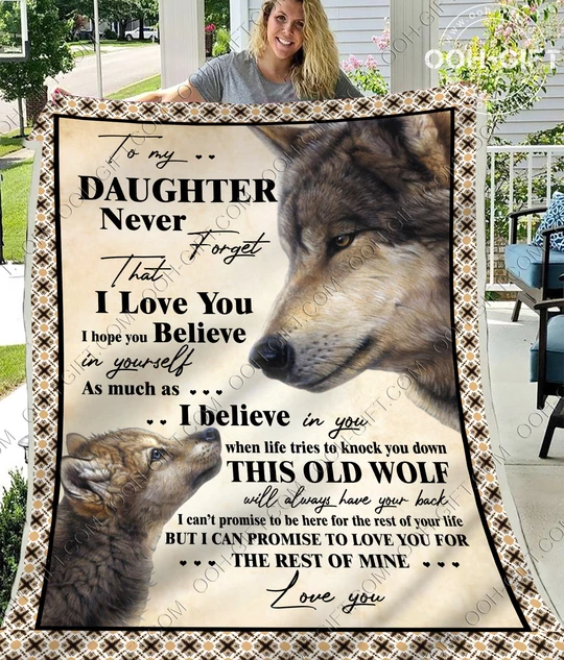 Wolf Daughter CLM2711666S Sherpa Fleece Blanket
