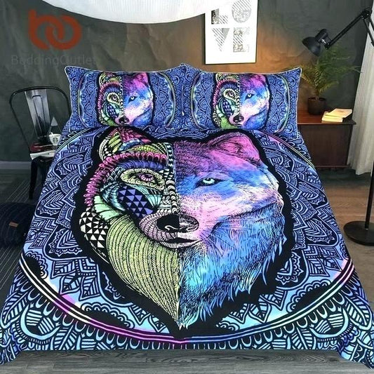Wolf Mandala CL190928MDB Bedding Sets