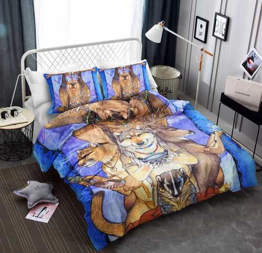 Wolf Native American BL040970B Bedding Sets