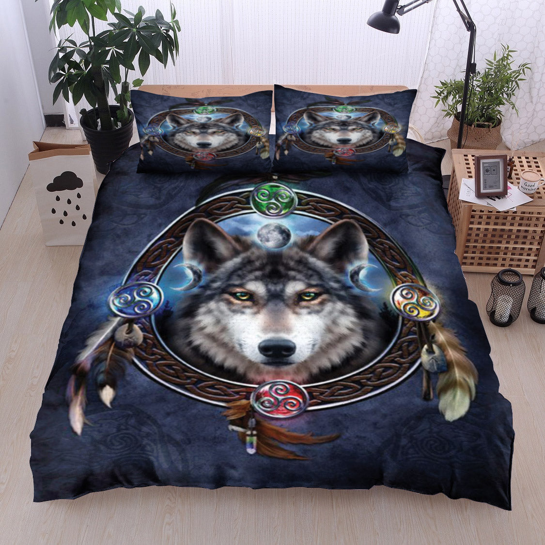 Wolf Native American HN12100085B Bedding Sets