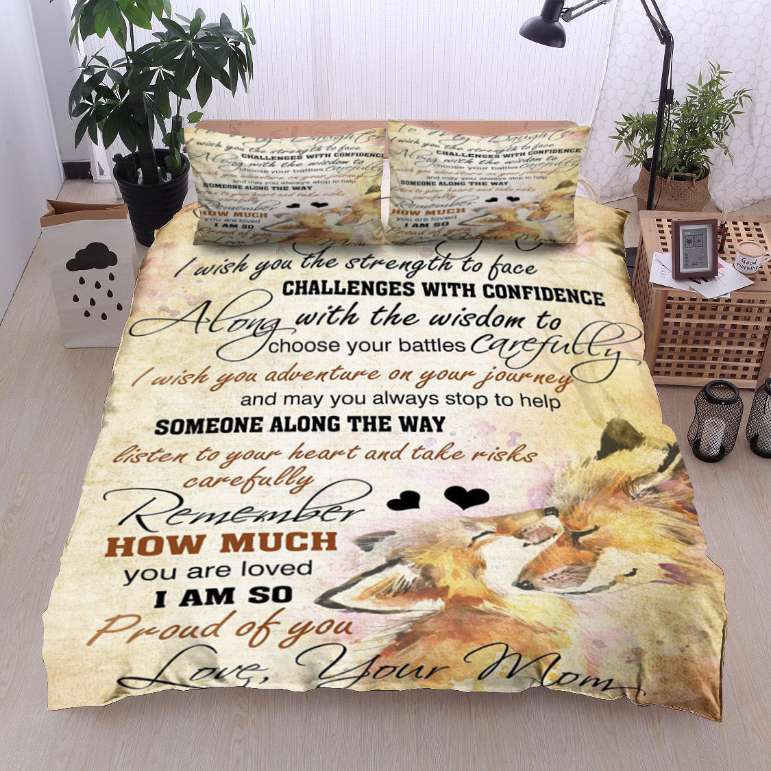 Wolf To My Daughter Love Mom CL18110947MDB Bedding Sets