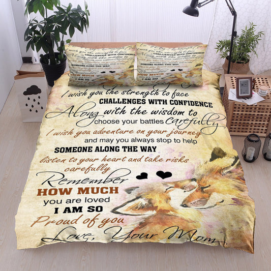 Wolf To My Daughter Love Mom CL18110947MDB Bedding Sets