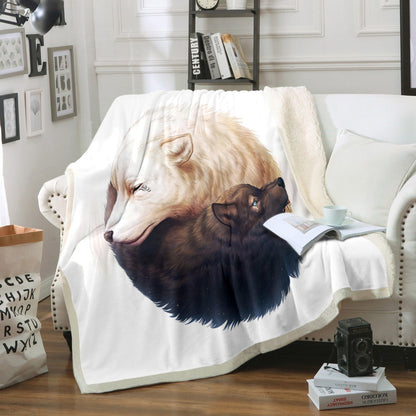 Wolves CLP190839 Sherpa Fleece Blanket