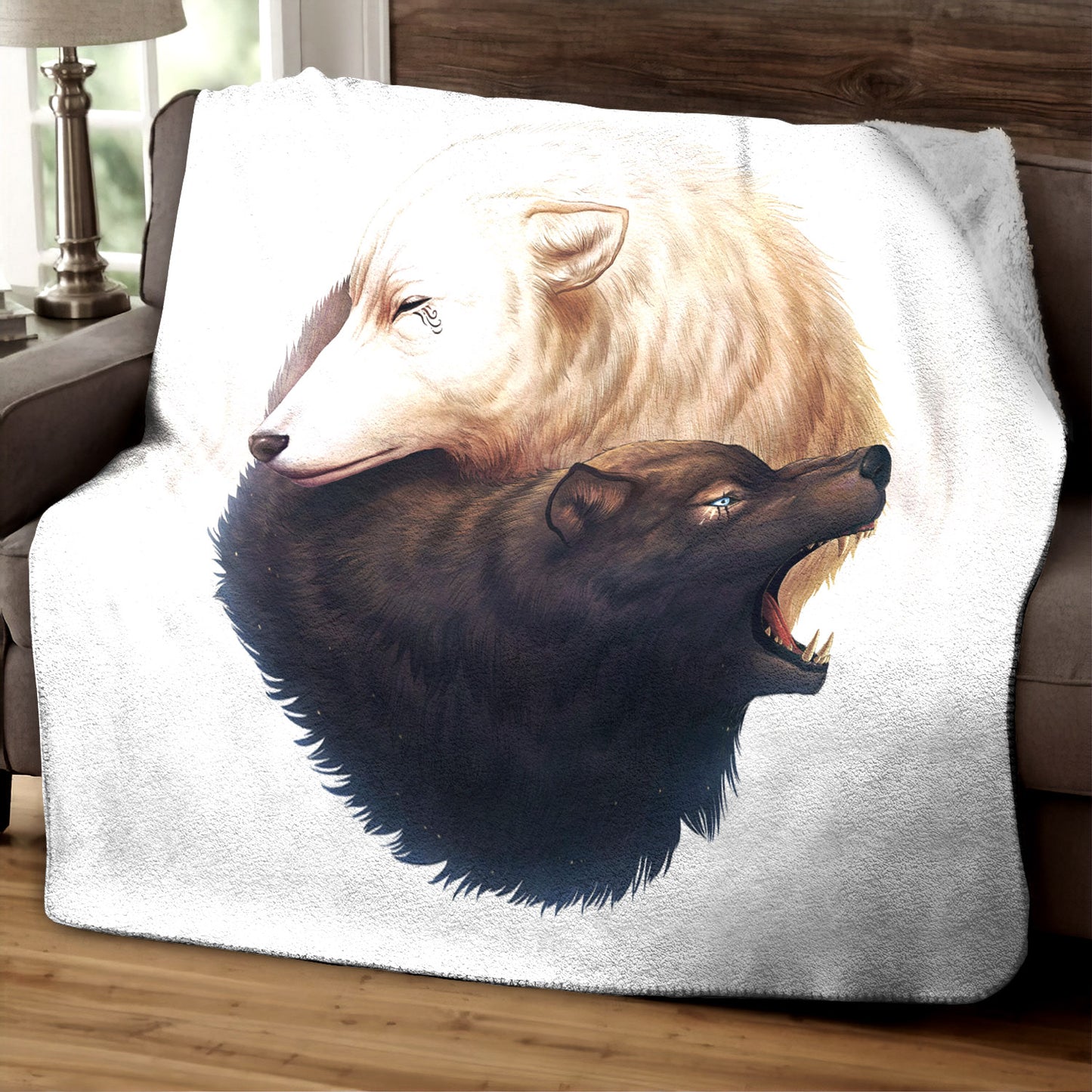 Wolves CLP190839 Sherpa Fleece Blanket