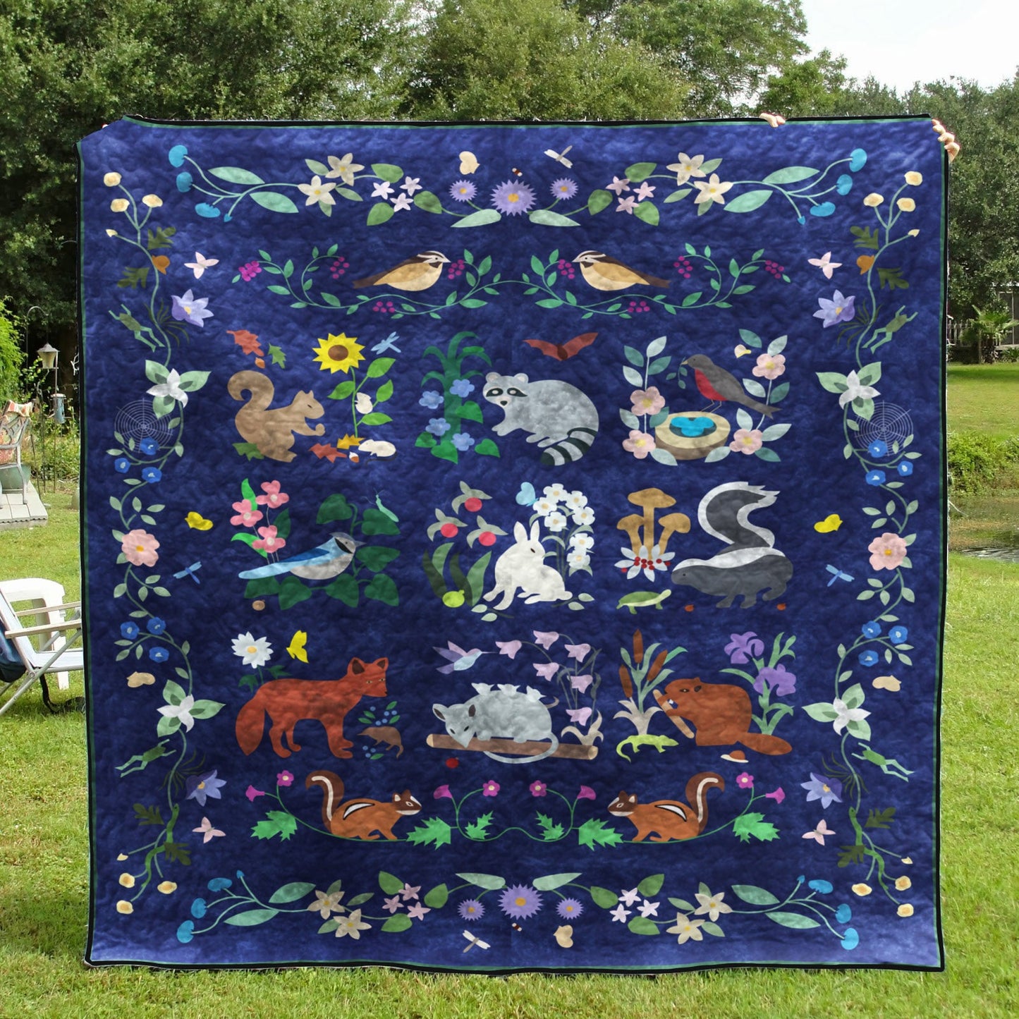 Woodland Animal CLM0711496 Quilt Blanket