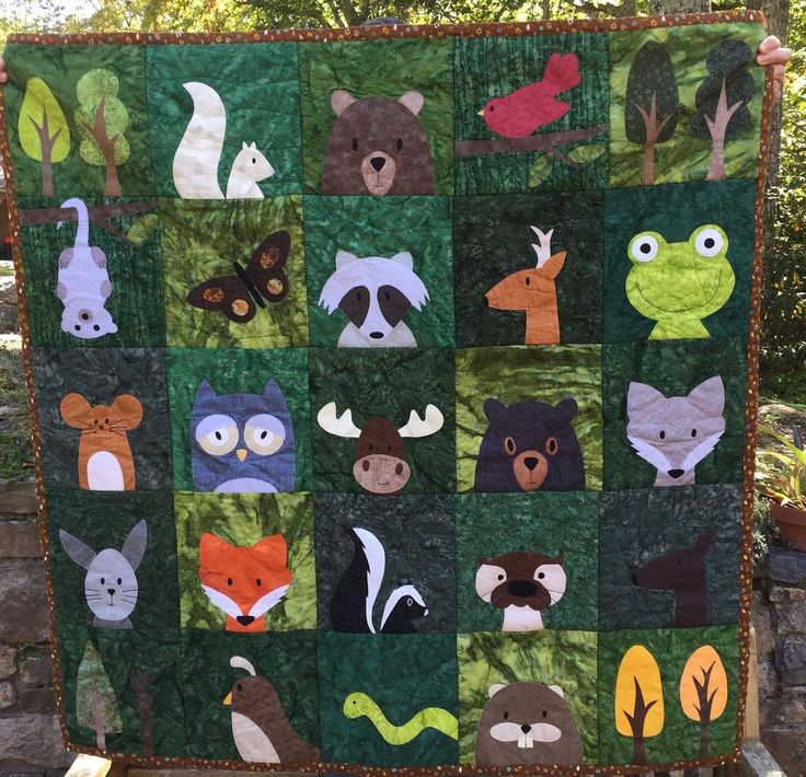 Woodland Animal CLM0711499 Quilt Blanket