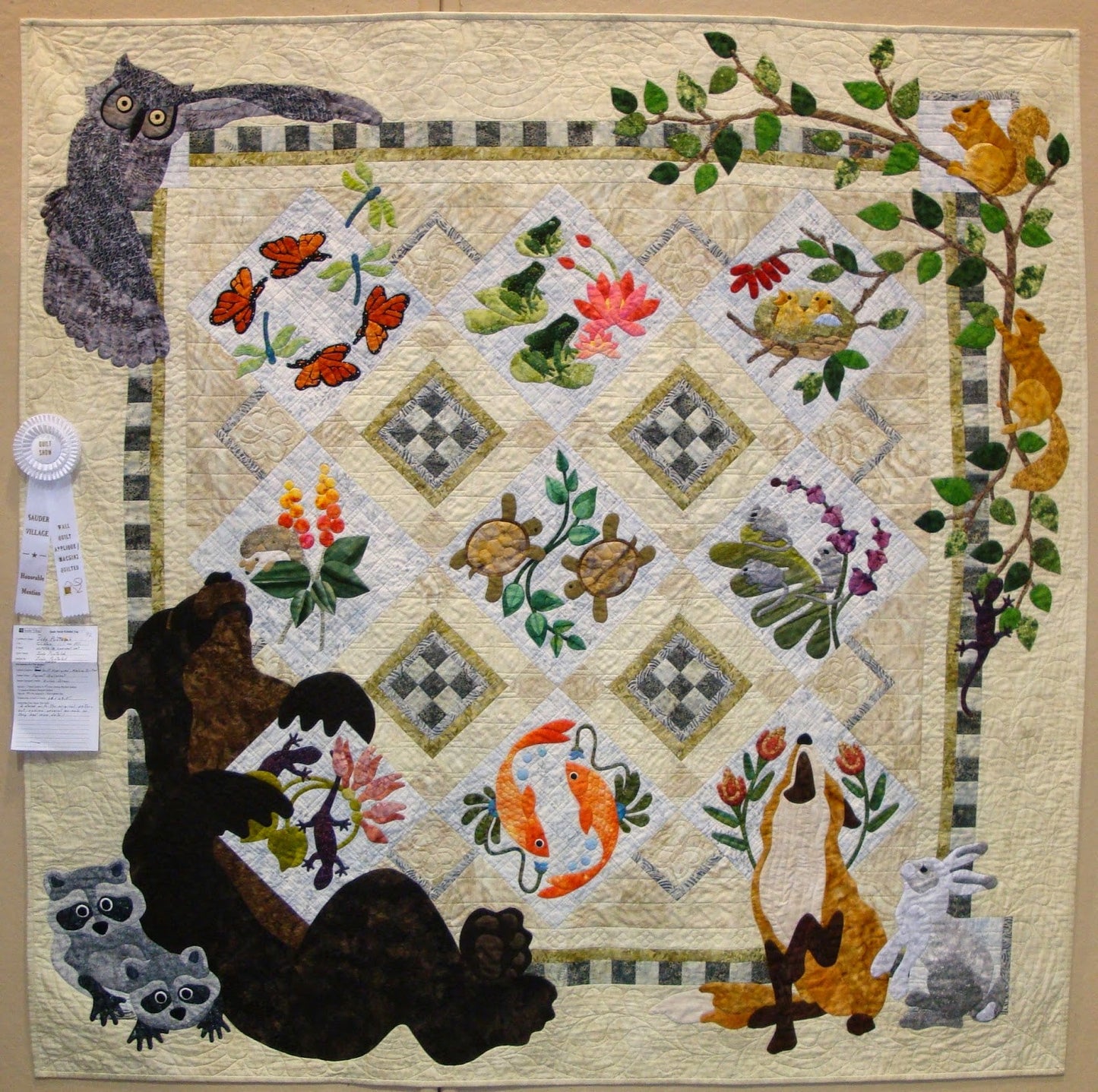 Woodland Animals CLM0711500 Quilt Blanket