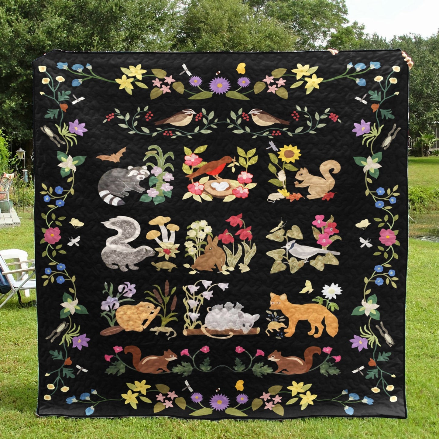 Woodland Animals CLM0711501 Quilt Blanket