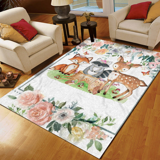 Woodland Animal CL15110086MDR Rug