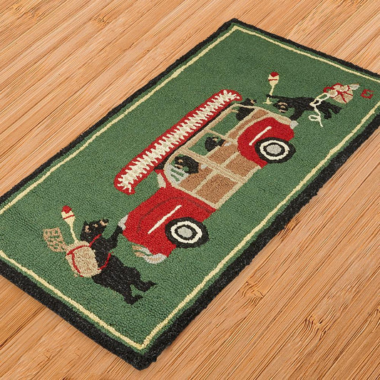 Woody Wagon Bear CLM1610243M Rug