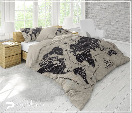 World Map CLA0210847B Bedding Sets