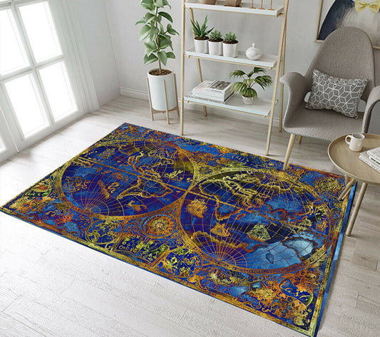 World Map CLA2409313R Rug