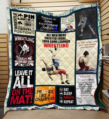 Wrestling 3d CLH0511696Q Quilt Blanket