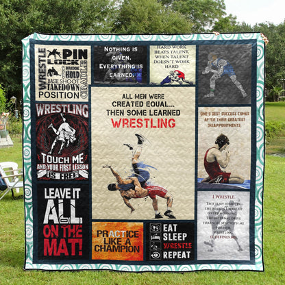 Wrestling 3d CLH0511696Q Quilt Blanket