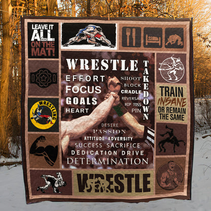 Wrestling CLH0511701Q Quilt Blanket