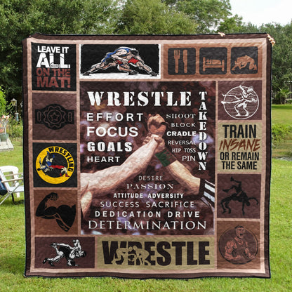 Wrestling CLH0511701Q Quilt Blanket