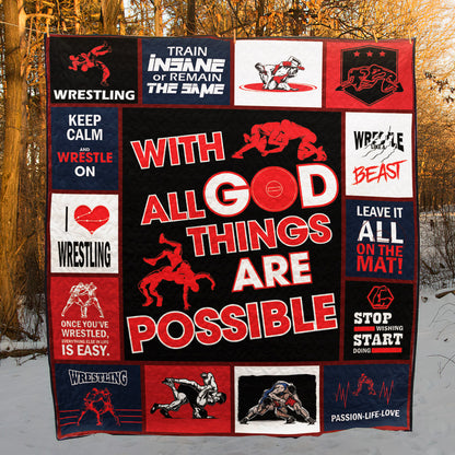 Wrestling CLH0511705Q Quilt Blanket