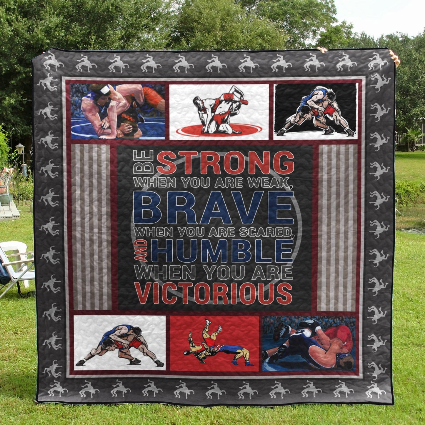 Wrestling CLH0511706Q Quilt Blanket