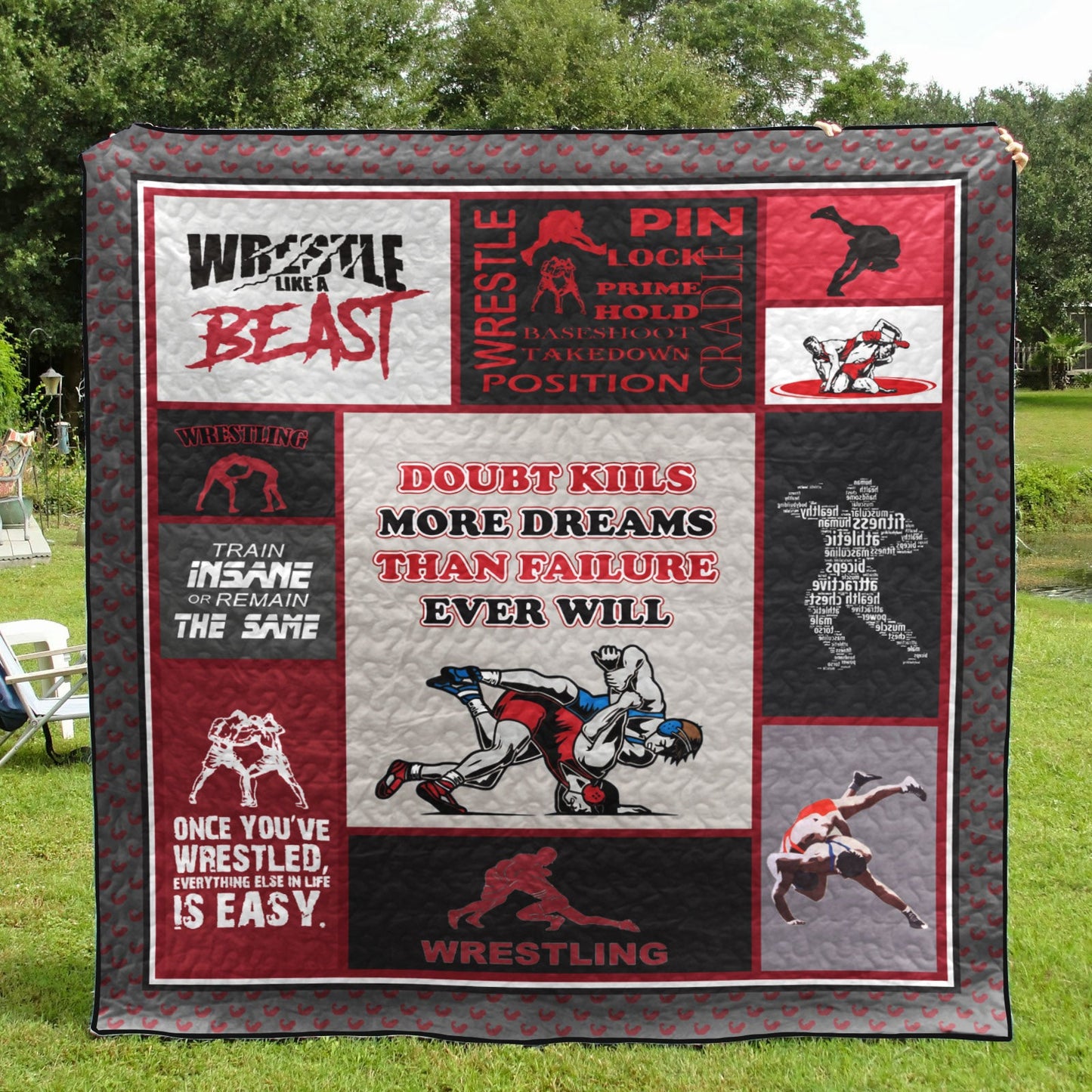 Wrestling CLH0511712Q Quilt Blanket