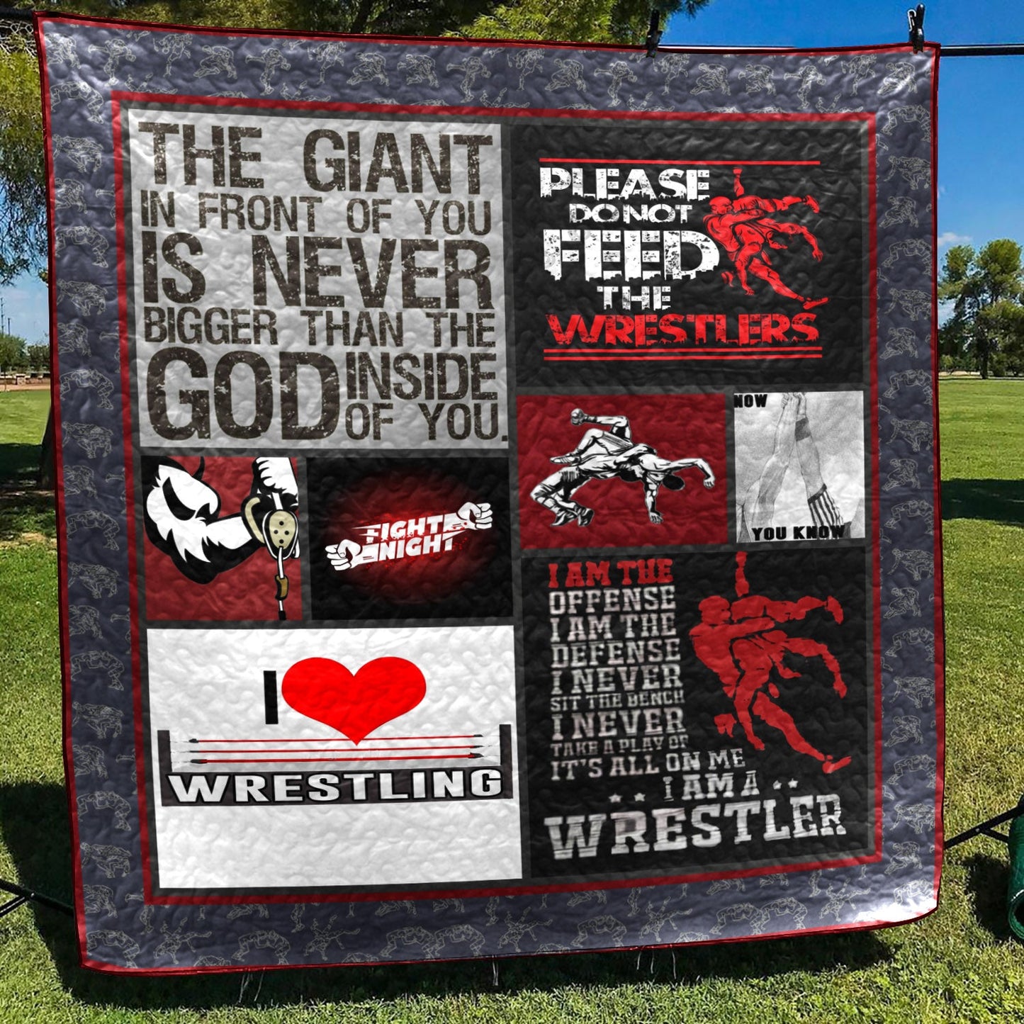 Wrestling CLH0511716Q Quilt Blanket