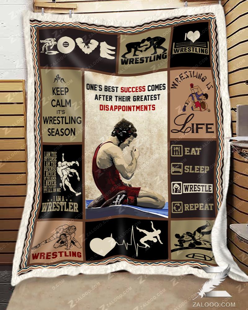 Wrestling Ones Best Success CL29110951MDF Sherpa Fleece Blanket