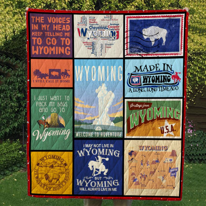 Wyoming CL14100547MDQ Quilt Blanket
