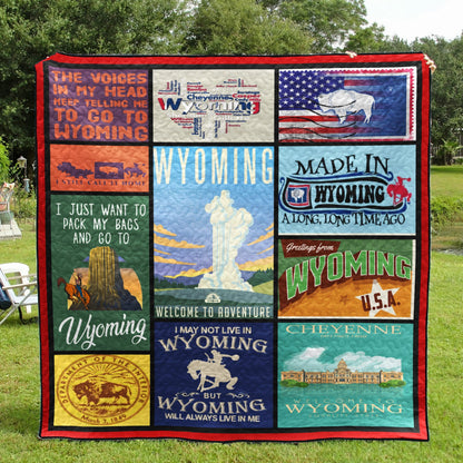 Wyoming CL14100547MDQ Quilt Blanket