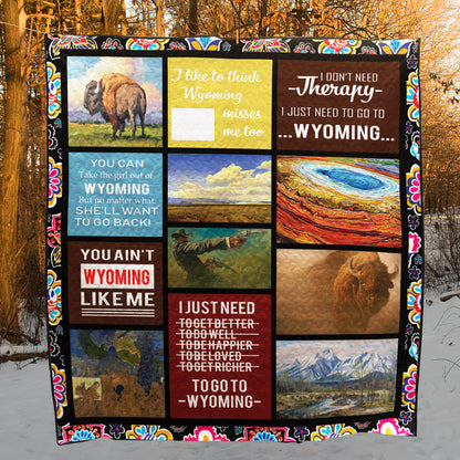 Wyoming CL14100548MDQ Quilt Blanket