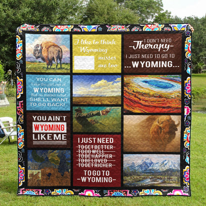 Wyoming CL14100548MDQ Quilt Blanket