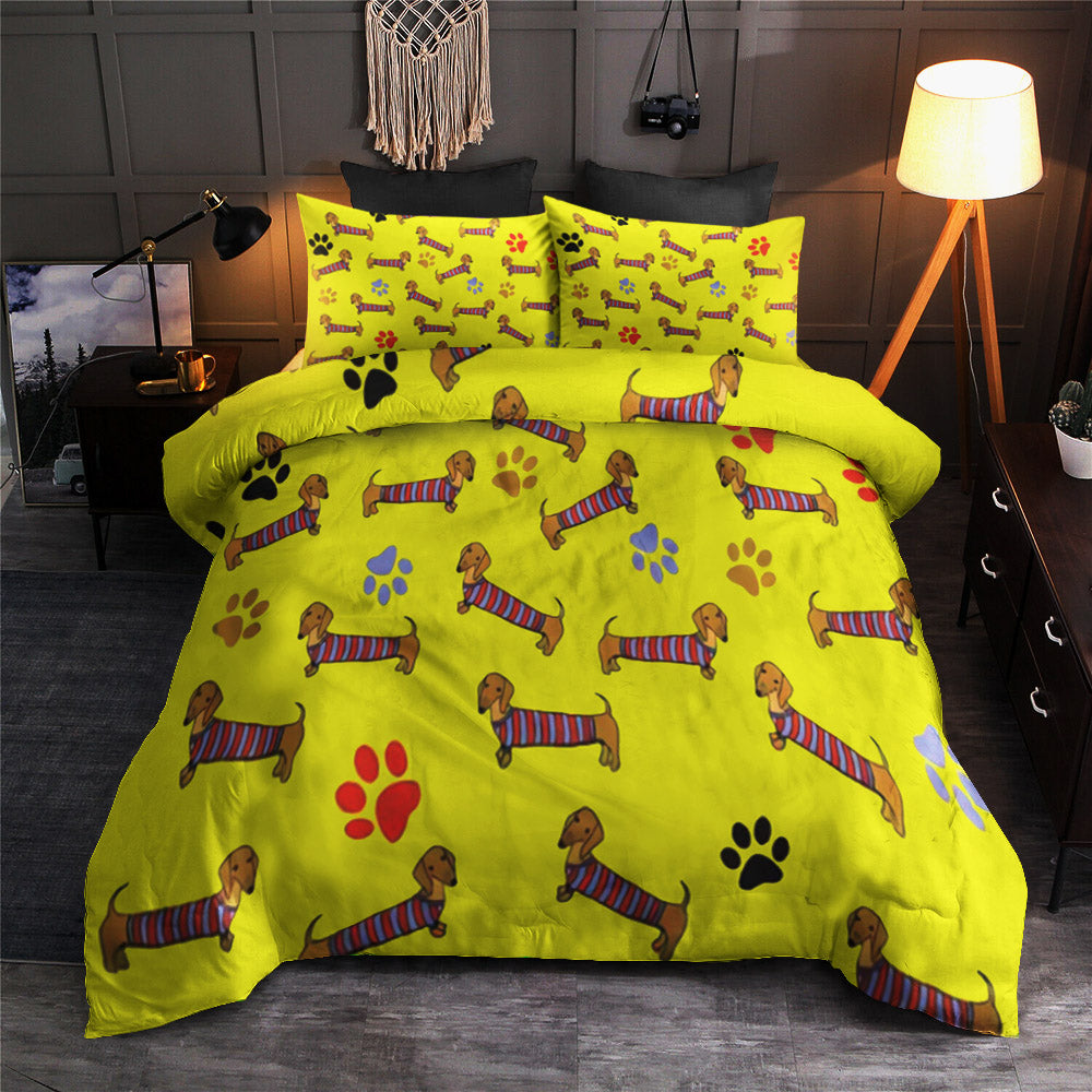 Yellow dachsund CLA22100995B Bedding Sets