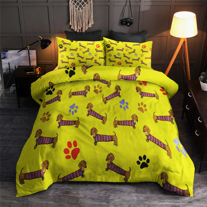 Yellow dachsund CLA22100995B Bedding Sets