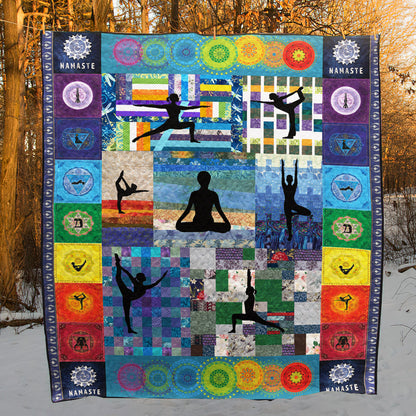 Yoga Is Life PKT210675 Quilt Blanket