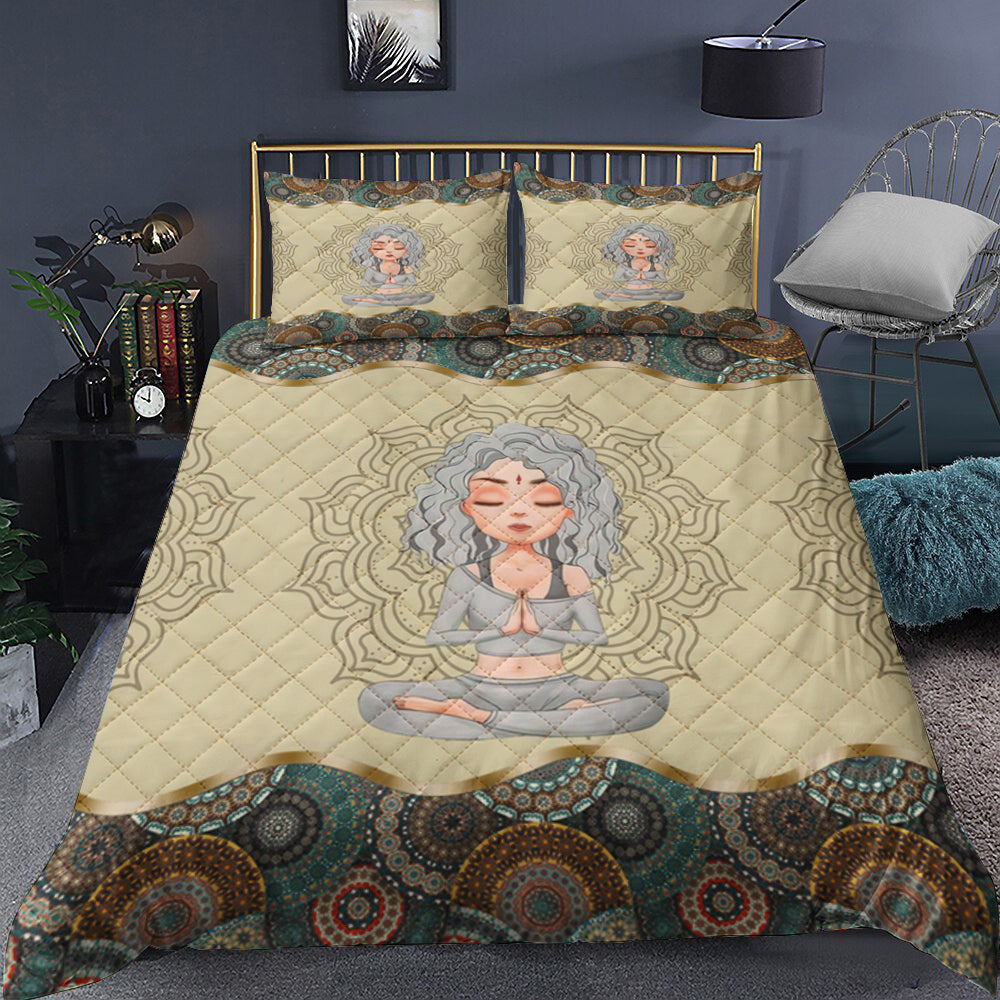 Yoga Lovers Quilt Bedding Set MT0210005