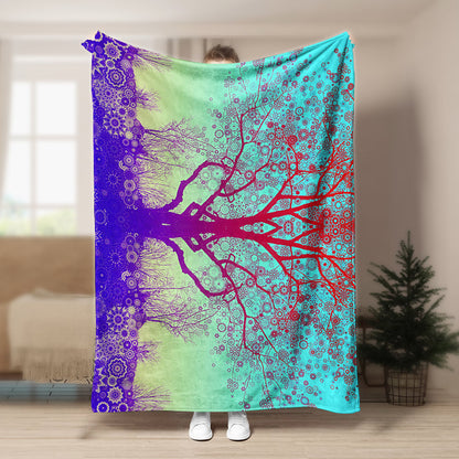 Yoga Tree CLP190840 Sherpa Fleece Blanket